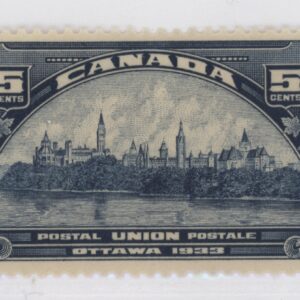 Canada Stamp #202 - UPU Meeting - Parliament Buildings (1933) 5c -- MLH -- VF