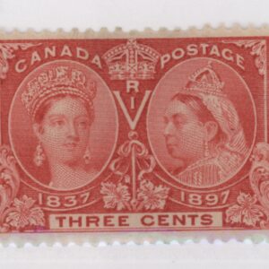 Canada Stamp #53 - Queen Victoria - Diamond Jubilee Issue (1897) 3c -- MLH -- VF