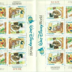 Canada Stamps - Booklet Pane of 16 - Winnie The Pooh #1621c (BK194) - MNH, 1996