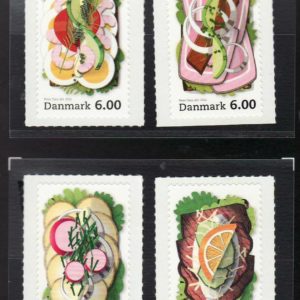 Denmark Scott #1596-1599 -2012 - Set of 4 - SA BOOKLET Sandwiches