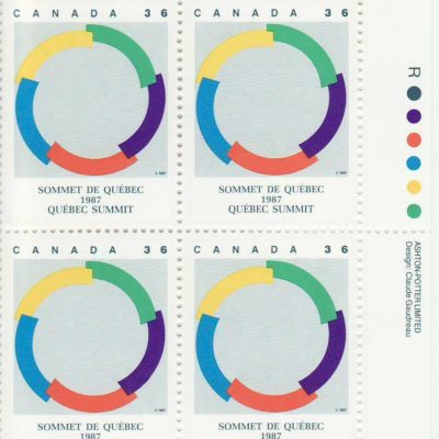 Canada PB#1146 - Quebec Summit Symbol (1987) 36¢