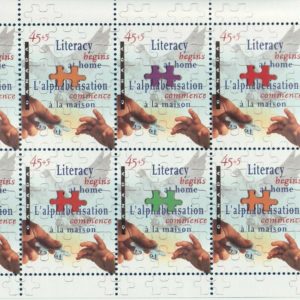 Canada sc#B13a Literacy : Literacy Begins at Home, Booklet Bk193b, Mint-NH, 1996