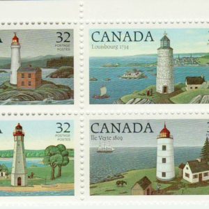 Canada PB#1035a - Canadian Lighthouses-1 (1984) 4 x 32¢ Se-tenant block (1032-1035)