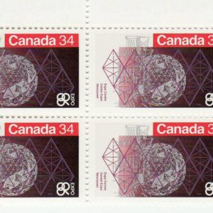 Plate Block of Canada Stamp #1092 - Expo Centre (1986) 34¢