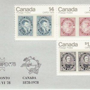 Canada Stamp #756a - Capex '78 (1978) $1.69 Souvenir sheet of 3