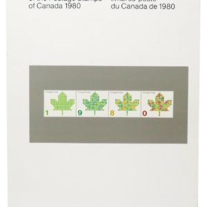 CANADA 1980 Year Book Stamp Collection, A full set of Canada Post’s 1980 Stamps