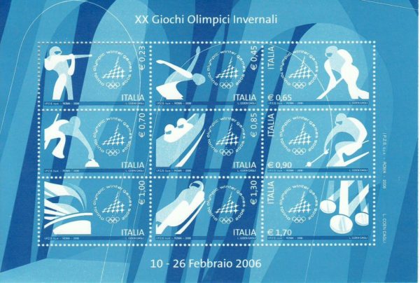 Italy 2006 - Winter Olympic Games -MINISHEET - Turin, Italy - Sc 2724a MNH