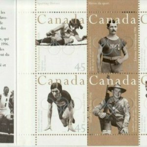 1996 CANADA BOOKLET STAMPS BK192 -1612b  OLYMPIC GOLD MEDALLISTS