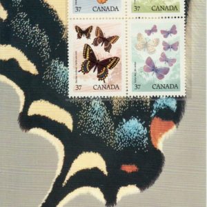 Canada #1213a (TC39) MNH, Butterflies SE-tenant Stamps 1988