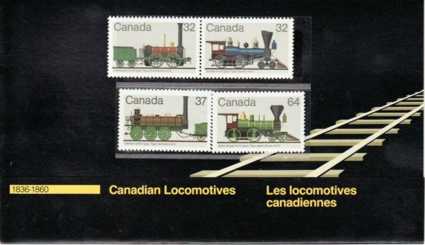 Canada  Scott #TC22,1118-1121  Cdn  Locomotives  MNH (1983)