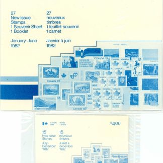 Canada Stamp Complete Year Set 1982 - MNH