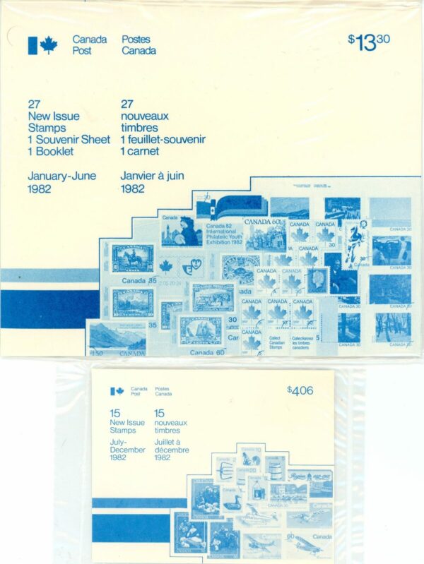 Canada Stamp Complete Year Set 1982 - MNH