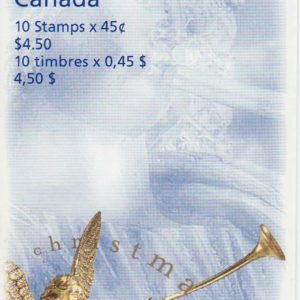 Canada Stamps - Booklet Pane of 10 - Christmas Angels #1764 (BK211) - MNH,1998