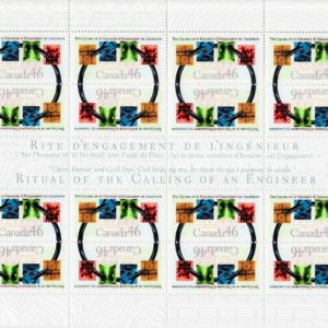 Canada Stamp SHEET#1848 - Engineering achievements (2000) 46¢