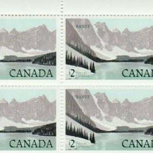 Banff National Park, Canada 1985 #936 MNH-VF Plate Block of 4