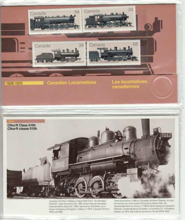 1985 CANADA LOCOMOTIVES 1906-1925 Thematic Collection 32 MNH