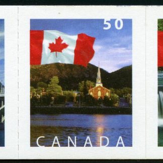 Canada Stamp #2080aiii - Flag over Toronto, ON, Island Ferry (2004) 5 x 50¢