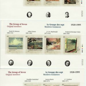 Canada Stamp Souvenir Sheets - 1995 43c GROUP OF SEVEN Set of 3 SS(1559-1561)