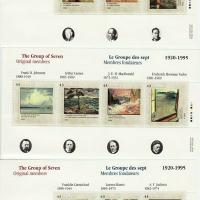 Canada Stamp Souvenir Sheets - 1995 43c GROUP OF SEVEN Set of 3 SS(1559-1561)