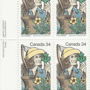 Canada PB#1060 - Hébert and Apothecary objects (1985) 34¢