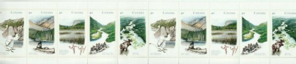 Canada Booklet 1991 River Heritage #BK131b MNH