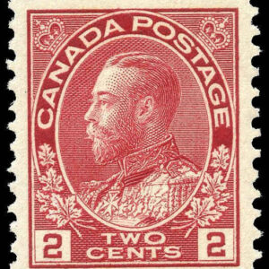 Canada Stamp #106 - King George V (1911) 2¢ (GRADE F -MNH)