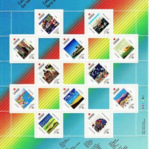 Canada Stamp #1431a - Canada Day (1992) 12 x 42¢ Pane of 12
