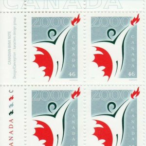 Canada VFNH Mint Stamps - Millennium Partnership Plate Block  #1835, 2000