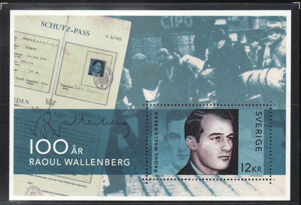 Sweden 2012 Minisheet -MNH - Raoul Wallenberg Birth Centenary